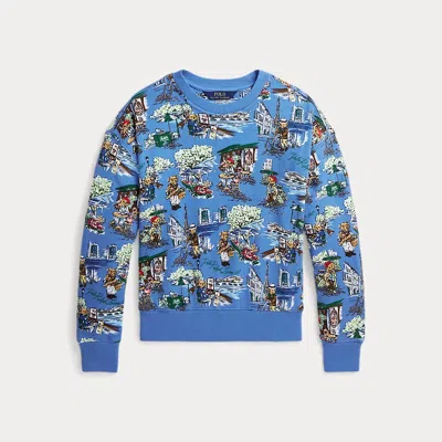 Ralph Lauren Kids' Polo Bear French Terry Sweatshirt In Multi