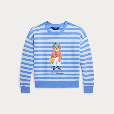 Ralph Lauren Kids' Polo Bear French Terry Sweatshirt In Blue