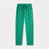 Ralph Lauren Polo Bear Jersey Pajama Pant In Green