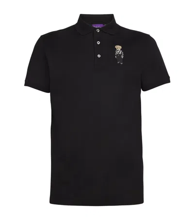 Ralph Lauren Polo Bear Polo Shirt In Black