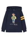 Polo Ralph Lauren Polo Bear Fleece Hoodie In Blue