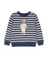 Polo Ralph Lauren Polo Bear-print Jersey Sweatshirt In Blue