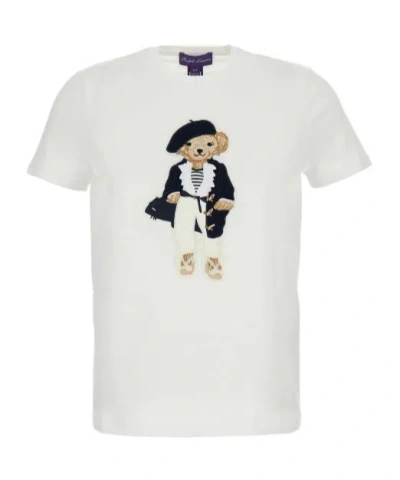 Ralph Lauren Polo Bear Printed Crewneck T-shirt In White