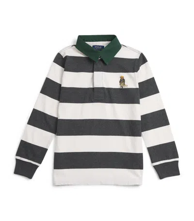 Ralph Lauren Kids' Polo Bear Rugby Shirt In Green
