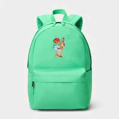 Ralph Lauren Kids' Polo Bear Small Backpack In Cruise Green