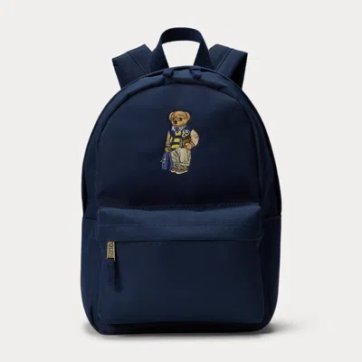 Ralph Lauren Kids' Polo Bear Small Backpack In Refined Navy In Blue