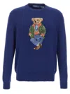 Ralph Lauren Polo Bear Sweater In Blue