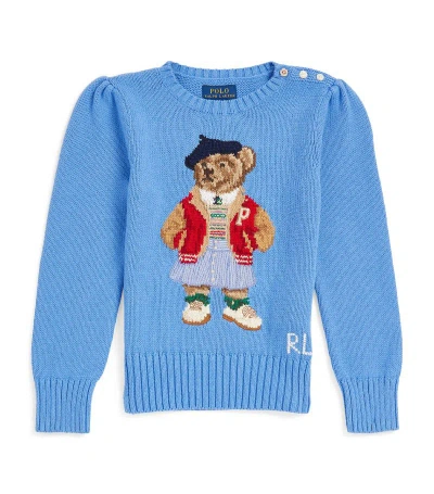 Ralph Lauren Kids' Polo Bear Sweater (2-7 Years) In Blue