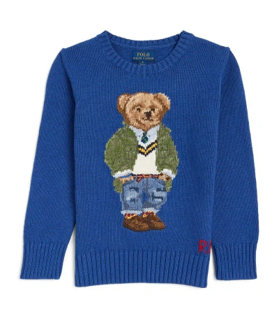 Ralph Lauren Kids' Polo Bear Sweater (6-14 Years) In Multi