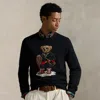 Ralph Lauren Polo Bear Sweater In Black