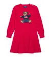 Ralph Lauren Polo Bear Sweater Dress In Red