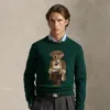 Ralph Lauren Polo Bear Sweater In Green