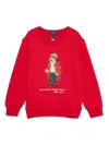 Polo Ralph Lauren Polo Bear Fleece Sweatshirt In Red