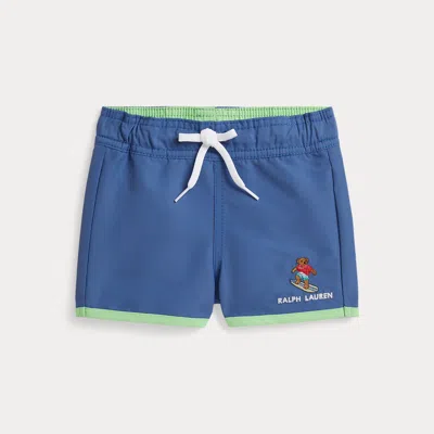 Ralph Lauren Babies'  Polo Bear Swim Trunk In Blue