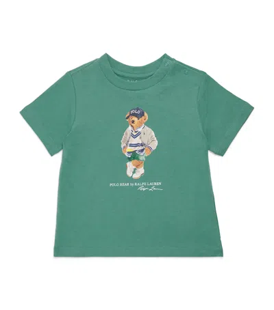 Ralph Lauren Kids' Polo Bear T-shirt In Green