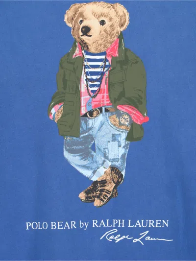Ralph Lauren Polo Bear T-shirt In Blue
