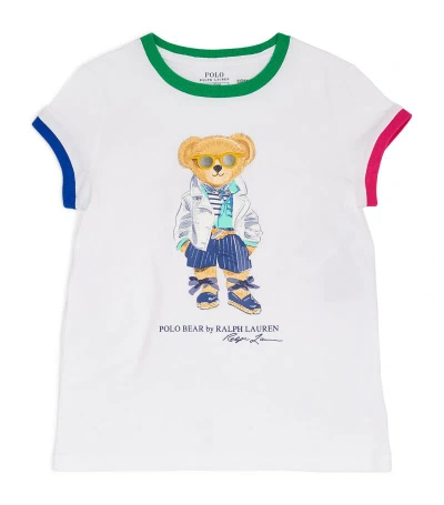 Ralph Lauren Kids' Polo Bear T-shirt (6-14 Years) In White