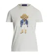 Ralph Lauren Bear Graphic Print Tshirt In White