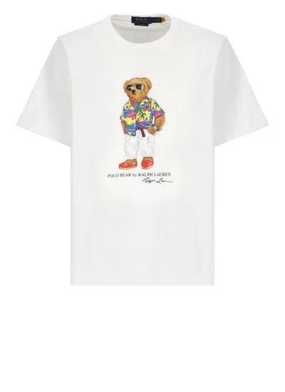 Ralph Lauren Polo Bear T-shirt In White