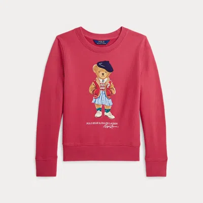 Ralph Lauren Kids' Polo Bear Terry Sweatshirt In Red