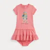 Ralph Lauren Baby Girls Polo Bear Jersey Dress