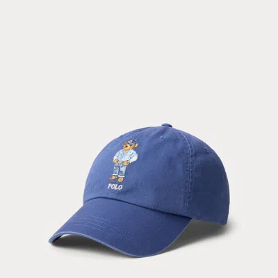 Ralph Lauren Polo Bear Twill Ball Cap In Blue