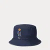 Polo Ralph Lauren Polo Bear Twill Bucket Hat In Newport Navy