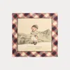 Ralph Lauren Polo Bear Wool-silk Square Scarf In Neutral