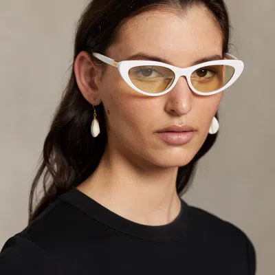 Ralph Lauren Polo Cat-eye Sunglasses In White