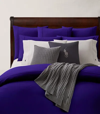 Ralph Lauren Polo Chalet King Duvet Cover In Purple