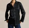 Polo Ralph Lauren Classic Fit Silk Shirt In Polo Black