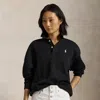 Polo Ralph Lauren Polo-collar Fleece Pullover In Polo Black