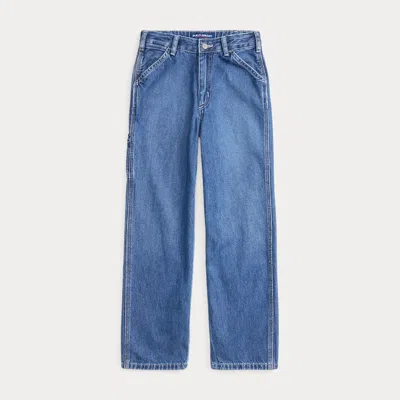 Ralph Lauren Kids' Polo Dungaree Fit Carpenter Jean In Thorpe In Blue