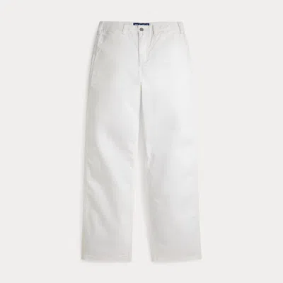 Ralph Lauren Kids' Polo Dungaree Fit Carpenter Jean In White
