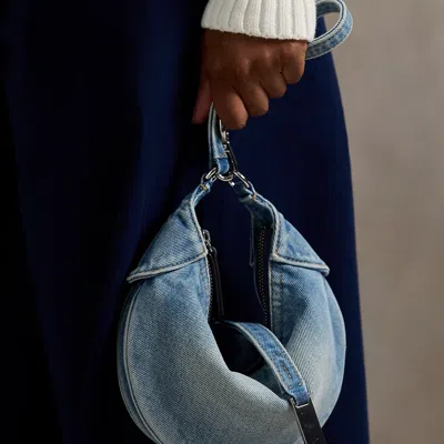 Ralph Lauren Polo Id Denim Mini Shoulder Bag
