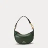 Ralph Lauren Polo Id Leather Card Case In Green