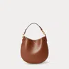 Ralph Lauren Polo Id Leather Pouch In Brown