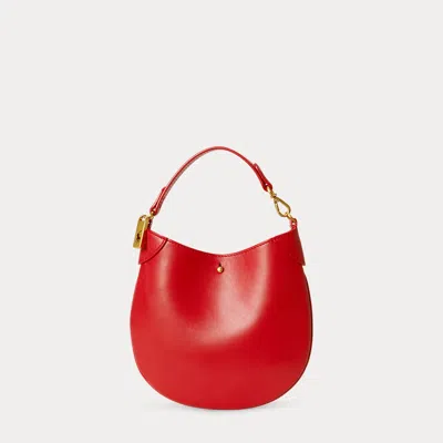 Polo Ralph Lauren Polo Id Leather Pouch In Cherry In Red