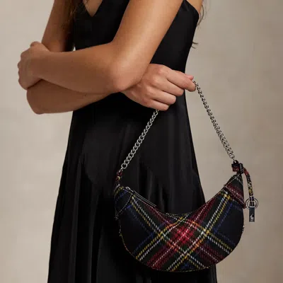 Ralph Lauren Polo Id Tartan Wool Mini Chain Bag