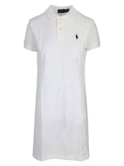 Ralph Lauren Polo Lcy Drs Short Sleeve Casual Dress In White