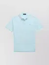 Ralph Lauren Light Blue Polo With Logo In Black