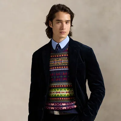 Ralph Lauren Polo Modern Fit Stretch Corduroy Jacket In Blue