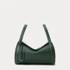 Ralph Lauren Polo Play Leather Barrel Duffel In Green