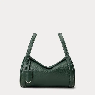 Ralph Lauren Polo Play Leather Barrel Duffel In Green