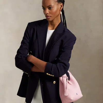 Polo Ralph Lauren Polo Play Leather Small Tote & Crossbody In Cotton Candy In Pink