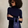 Ralph Lauren Polo Play Leather Small Tote & Crossbody In Ink