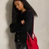 Ralph Lauren Polo Play Shearling Tote & Crossbody In Red