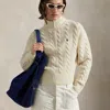 Ralph Lauren Polo Play Suede Large Tote In Blue