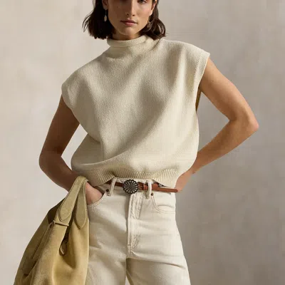 Polo Ralph Lauren Polo Play Suede Tote In Cashew In Brown