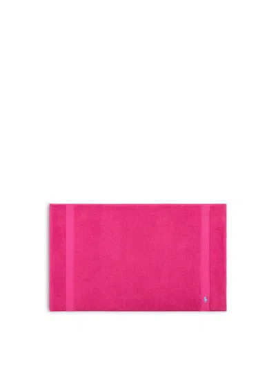 Ralph Lauren Polo Player Bath Mat In Sky Pink